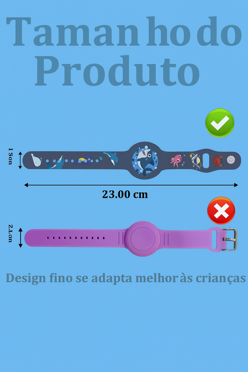 Pulseira Infantil para  AirTag |Delta 28