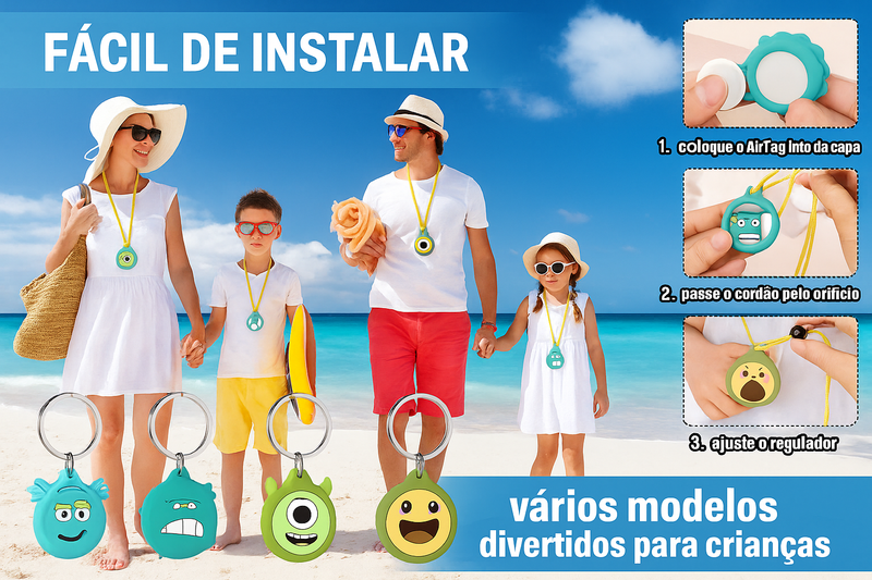 Colar AirTag Infantil | Delta 28