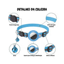 Coleira Pet com AirTag e Guizo | Delta  28